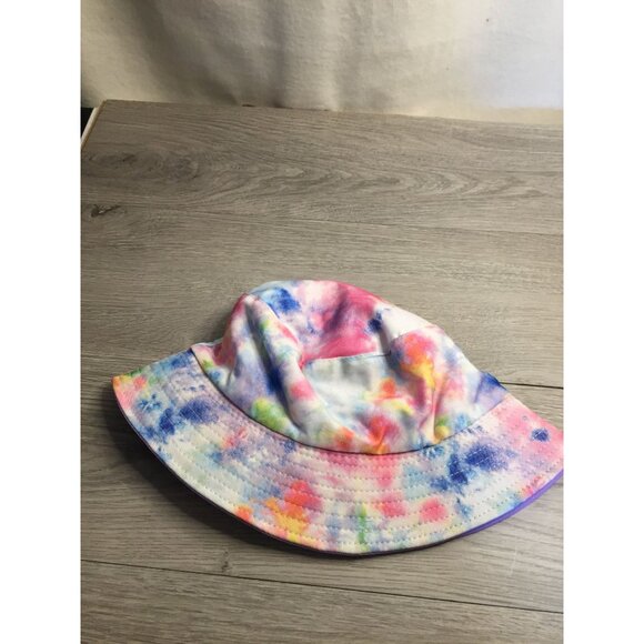 Tie-Dye Bucket Hat Multicolor Unisex Lightweight Polyester One Size Fits All - Picture 2 of 6